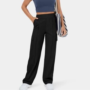 Halara High Waisted Multiple Pockets Wide Leg Casual Cargo Pants
